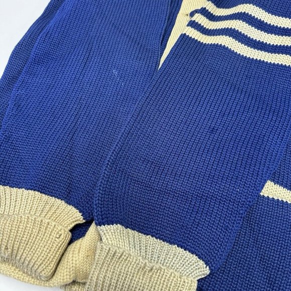 Vintage School Knit Letterman Sweater Womens Medium Knitting Co Chicago 50s 60s - Picture 9 of 14